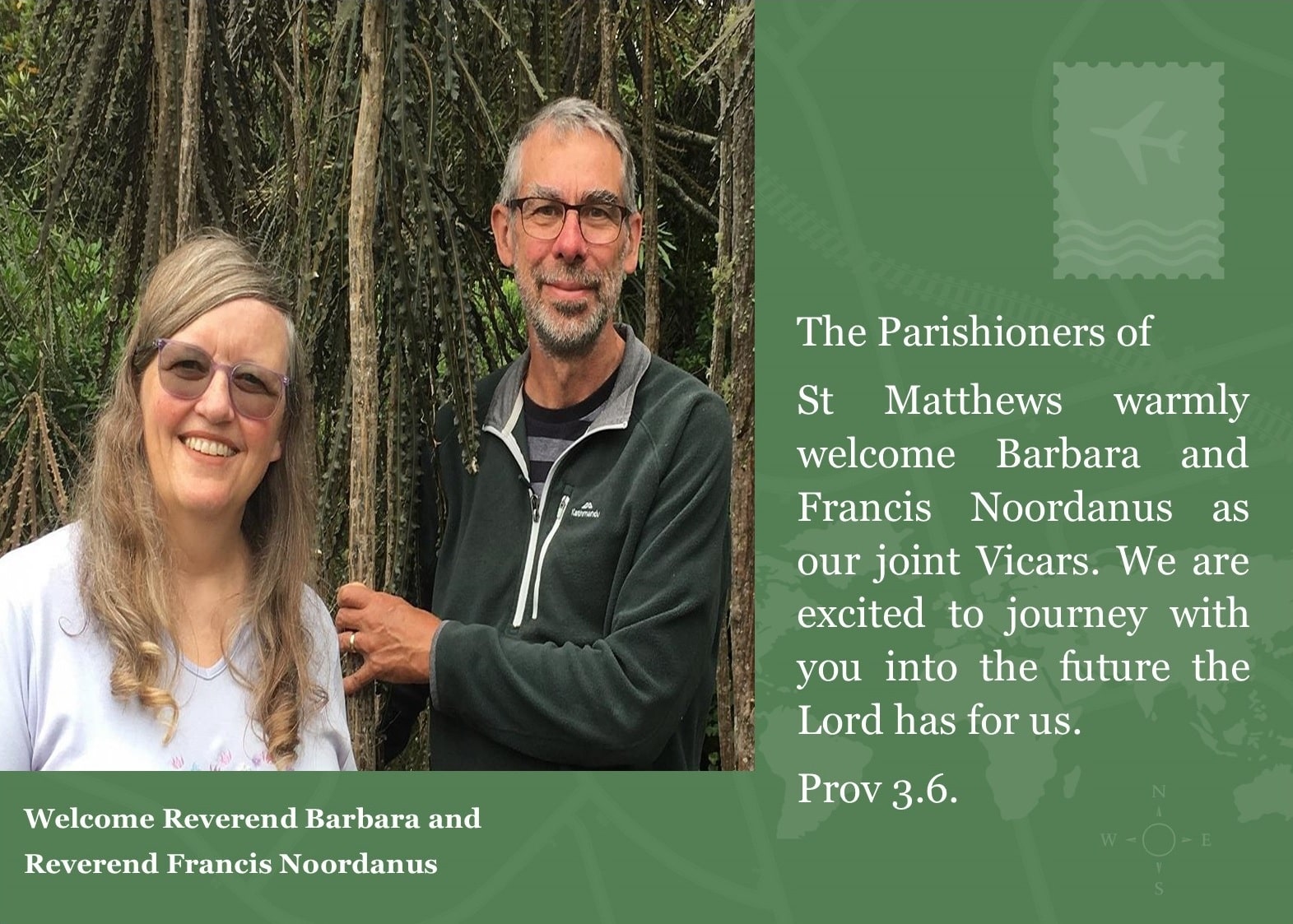 Reverands Barbara and Francis Noordanus